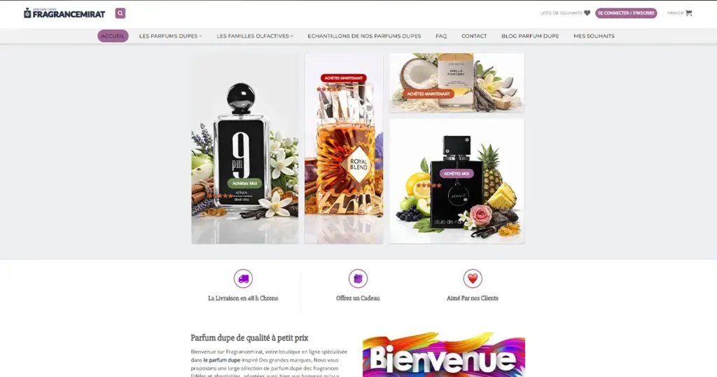 fragrancemirat parfums dupes à montpellier